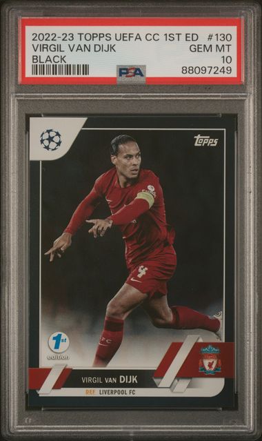 2022 Topps UEFA Club Competitions 1st Edition Black #130 Virgil 