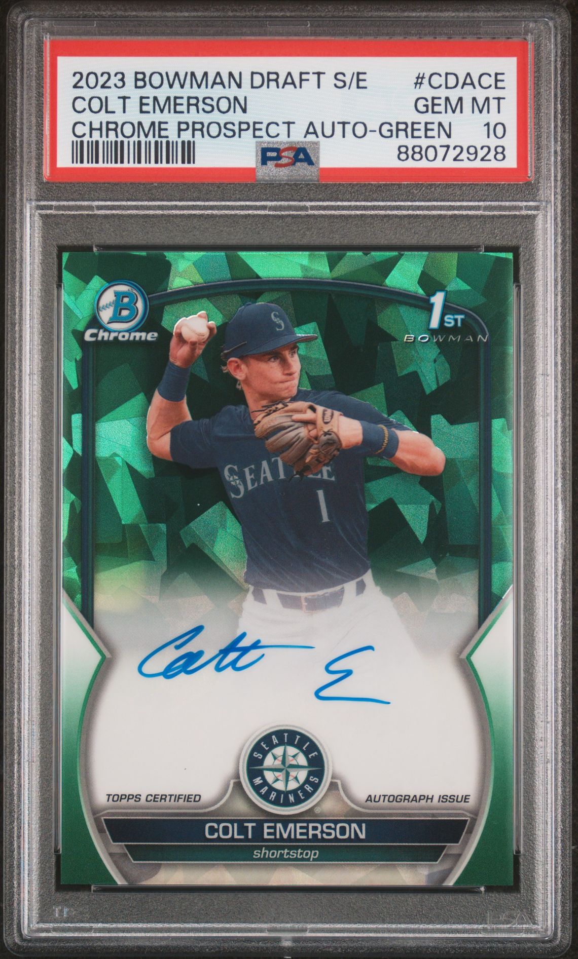 2023 Bowman Bowman Chrome #CDACE Colt Emerson front