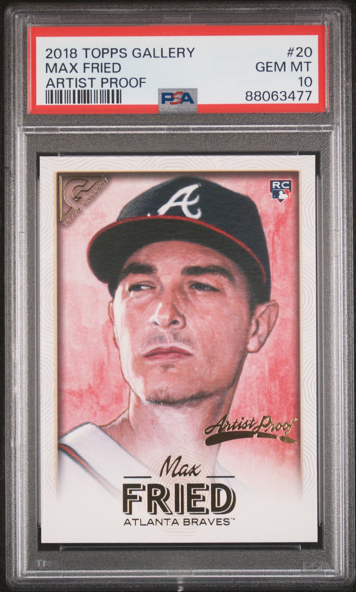 2018 Topps TOPPS GALLERY ARTIST PROOF #20 Max Fried front