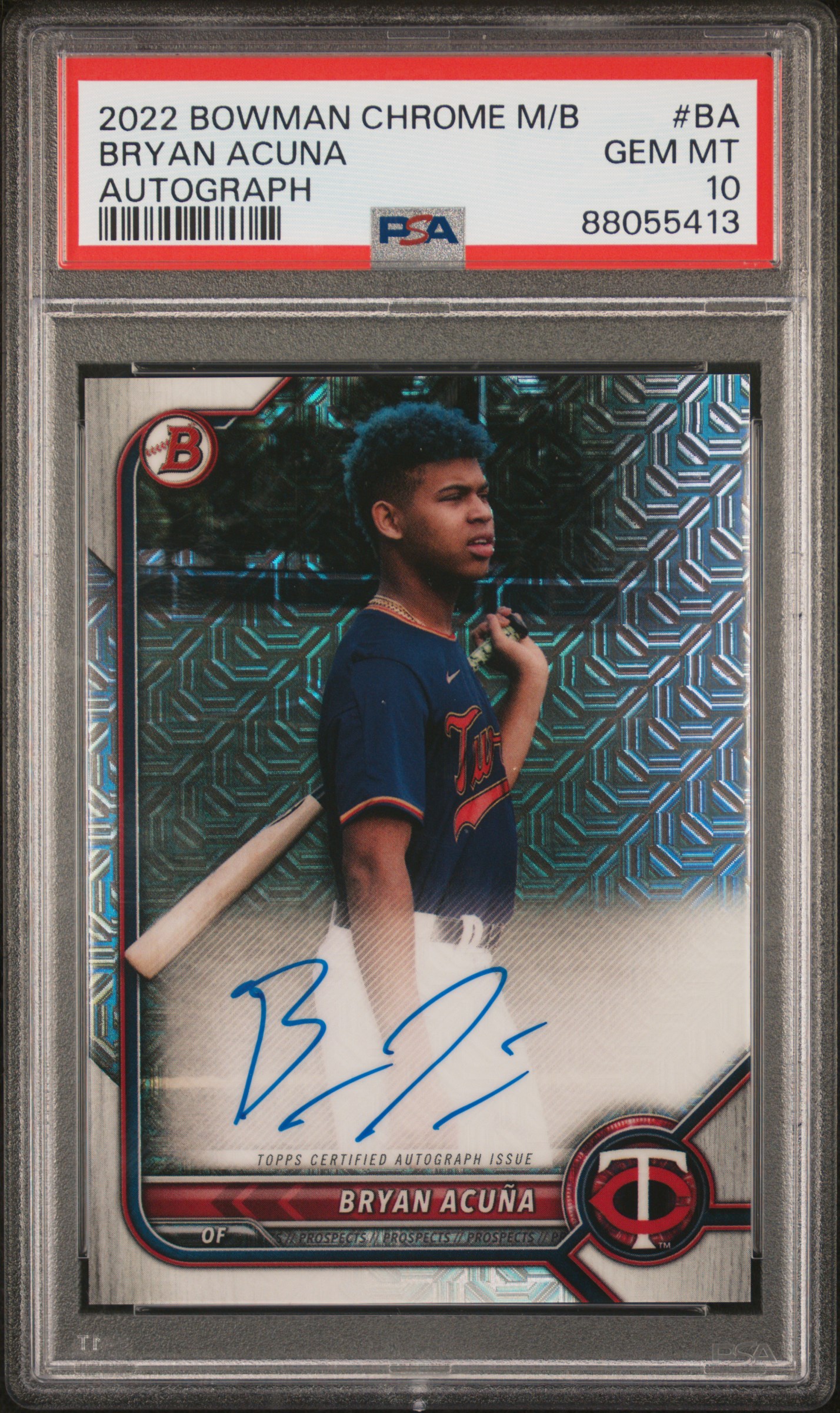 Bryan Acuna 2022 Bowman Chrome Mega Box Autographs