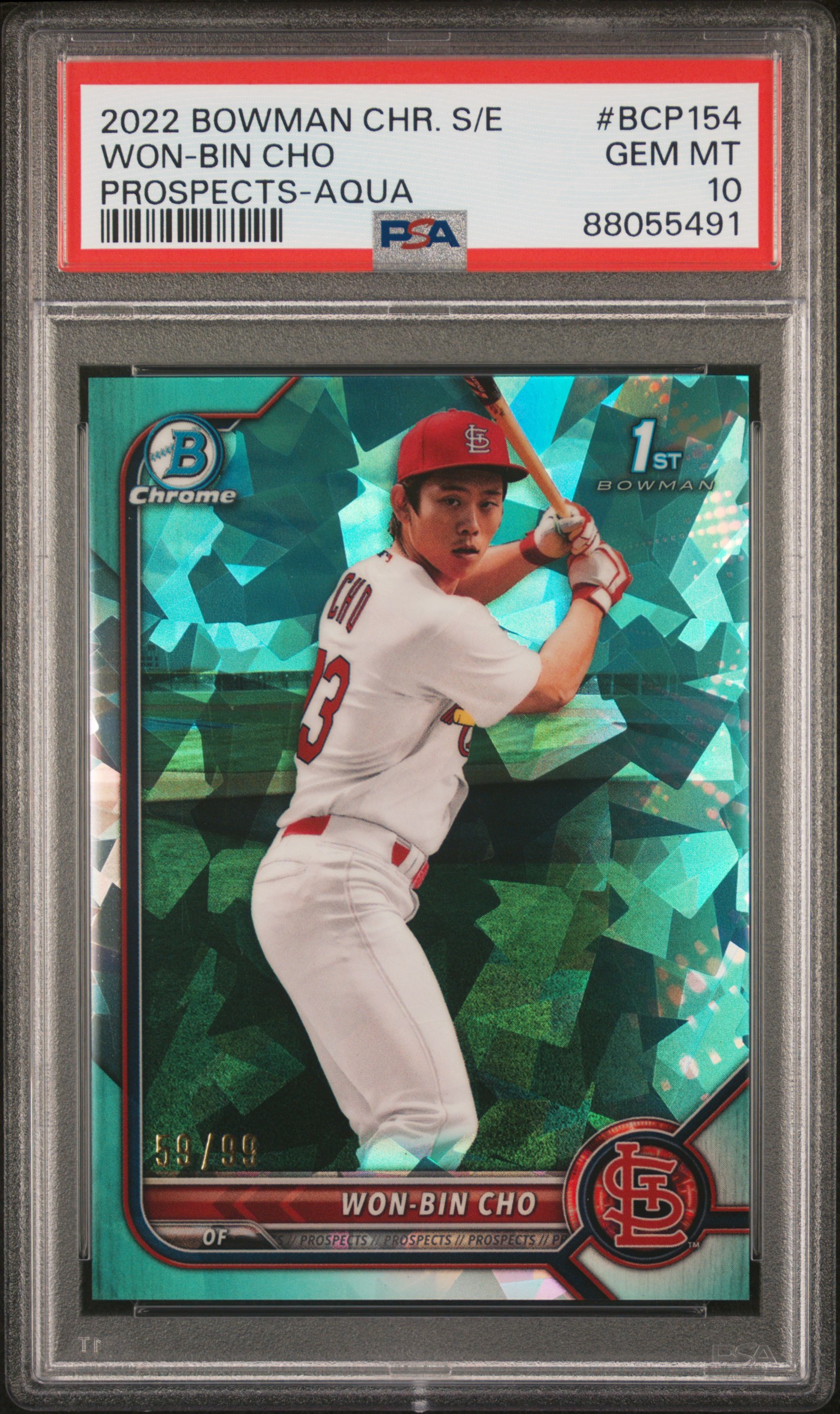 Won-Bin Cho 2022 Bowman Chrome Prospects