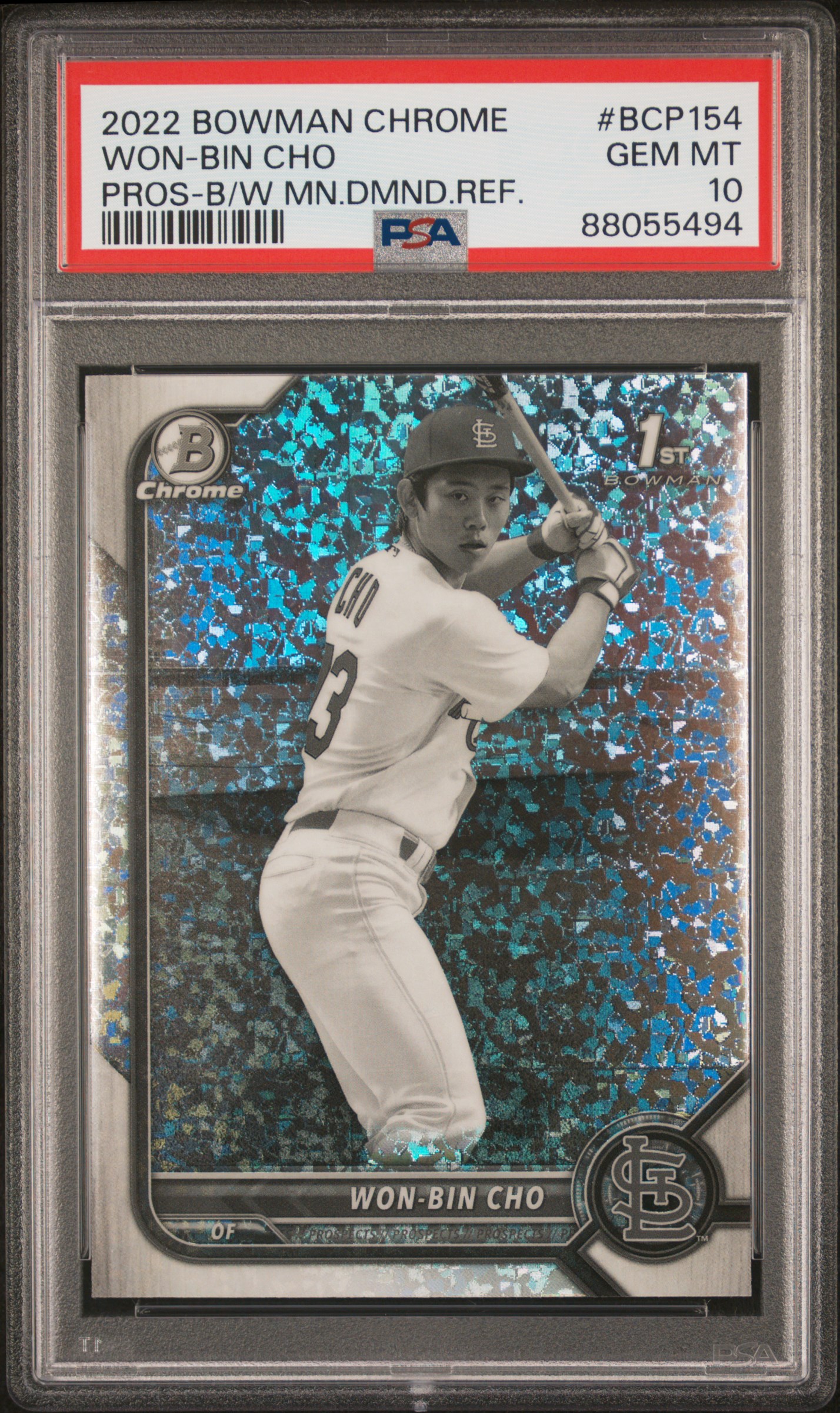 Won-Bin Cho 2022 Bowman Chrome Sapphire Edition Prospects