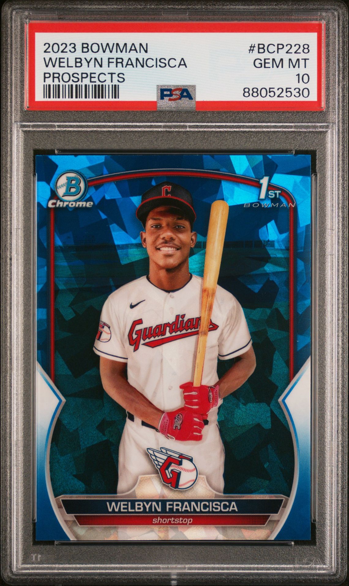 2023 Bowman Chrome Prospects Welbyn Francisca #Bcp228 (Prospects) Gem Mt 10 front