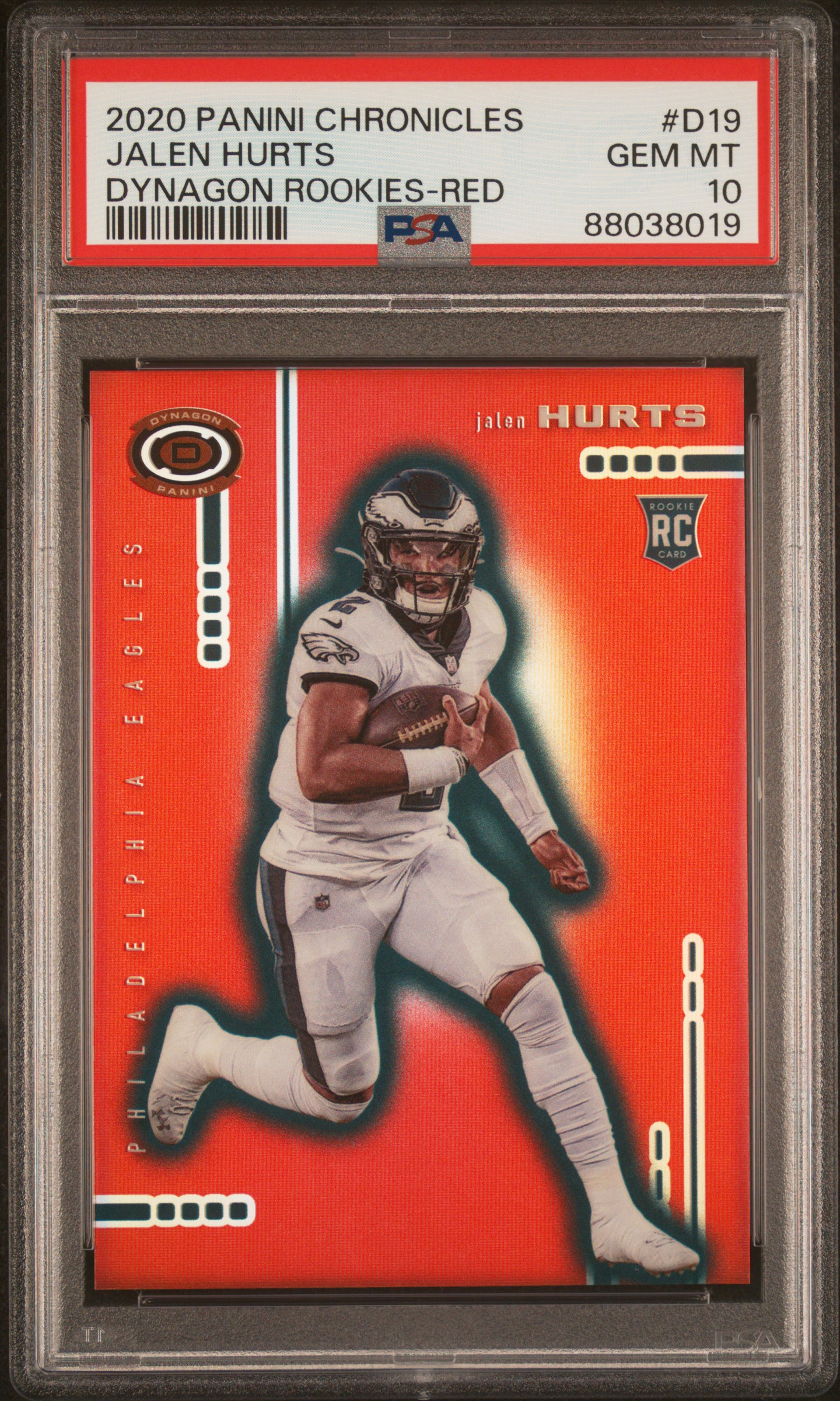2020 #D19 Jalen Hurts PSA 10 Panini Chronicles Dynagon Rookies