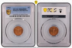 1962 1C MS65RD