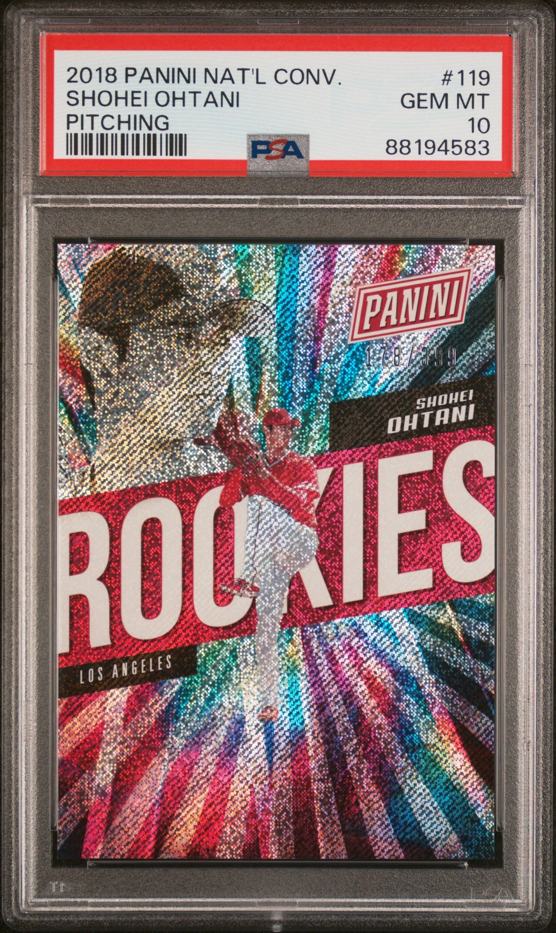 2018 Panini PITCHING #119 Shohei Ohtani front
