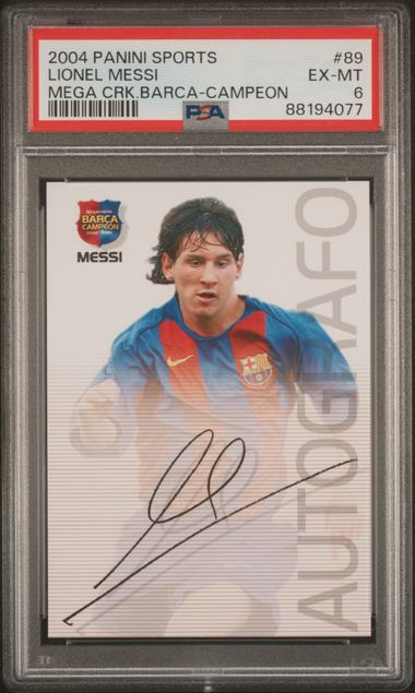 2004-05 Panini Sports Megacracks #71BIS Lionel Messi Rookie Card 