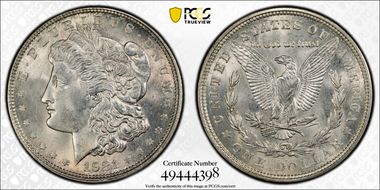 1921-D $1 MS64