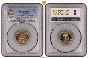 2023 $2 35th Ann $2 Coin Set Colorized Lest we Forget-War Graves MS64
