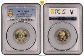 2023 $2 35th Ann $2 Coin Set Colorized Remembrance Dove MS66