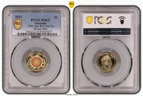 2023 $2 35th Ann $2 Coin Set Colorized Honey Bee MS65