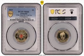 2023 $2 35th Ann $2 Coin Set Colorized Firefighters MS66