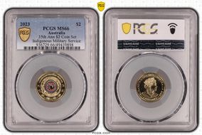 2023 $2 35th Ann $2 Coin Set Colorized Indigenous Military Service MS66