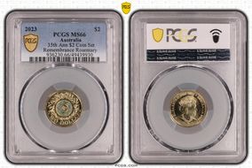 2023 $2 35th Ann $2 Coin Set Colorized Remembrance Rosemary MS66