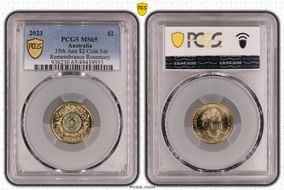 2023 $2 35th Ann $2 Coin Set Colorized Remembrance Rosemary MS65