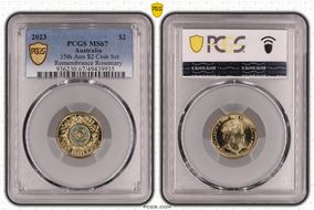 2023 $2 35th Ann $2 Coin Set Colorized Remembrance Rosemary MS67