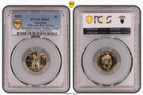 2023 $2 35th Ann $2 Coin Set Invictus Games, Sydney 2018 MS67