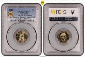 2023 $2 35th Ann $2 Coin Set Invictus Games, Sydney 2018 MS67