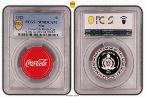 2023 $1 Coca-Cola Bottle Cap PR70DCAM