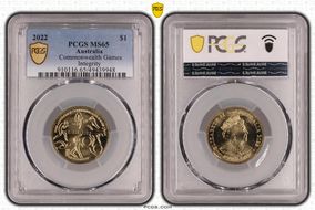 2022 $1 Commonwealth Games Integrity MS65