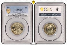 2022 $1 Commonwealth Games Respect MS67