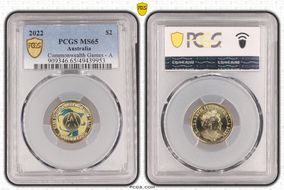 2022 $2 Commonwealth Games - A Colorized MS65