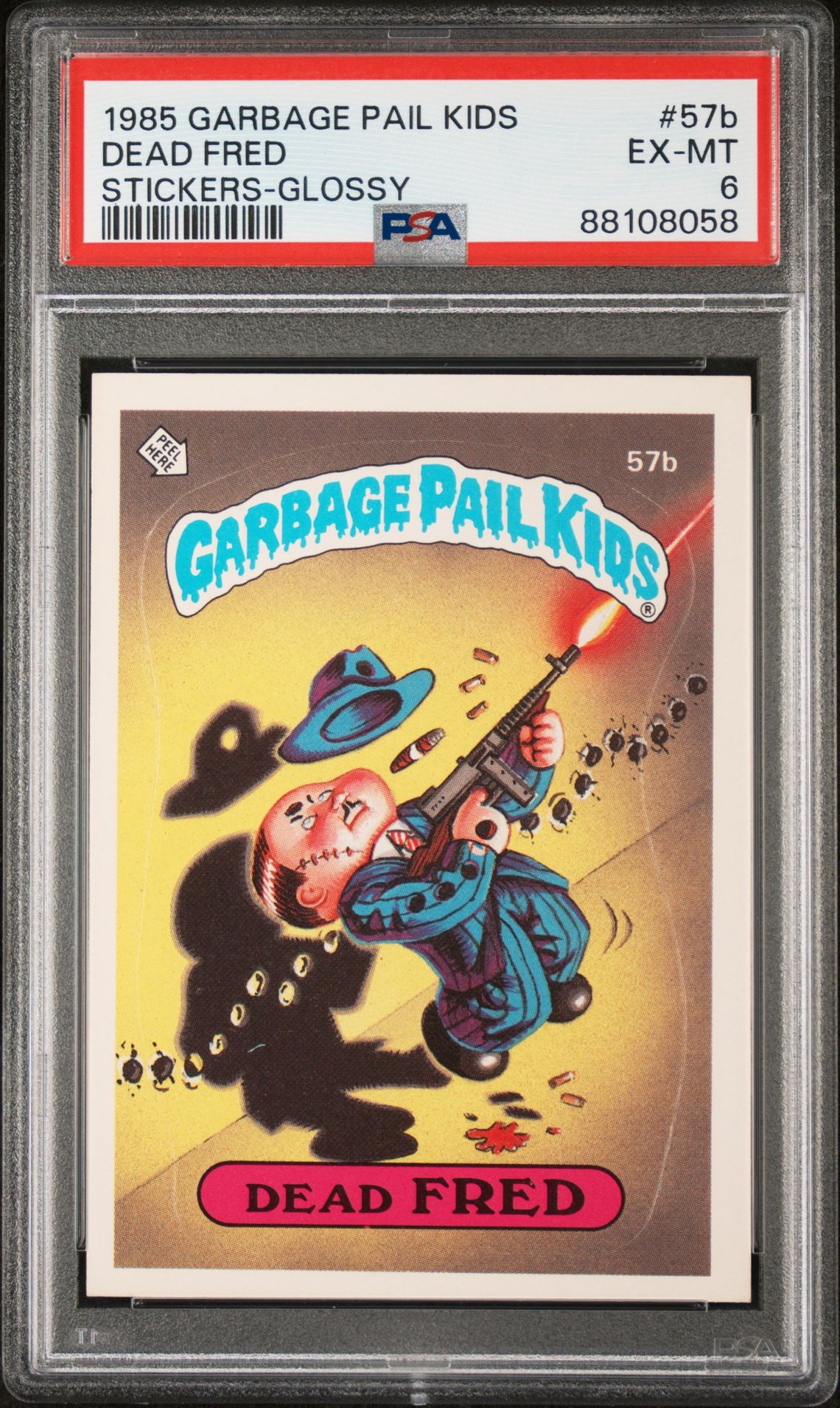 1985 Topps Garbage Pail Kids #57B Dead Fred front