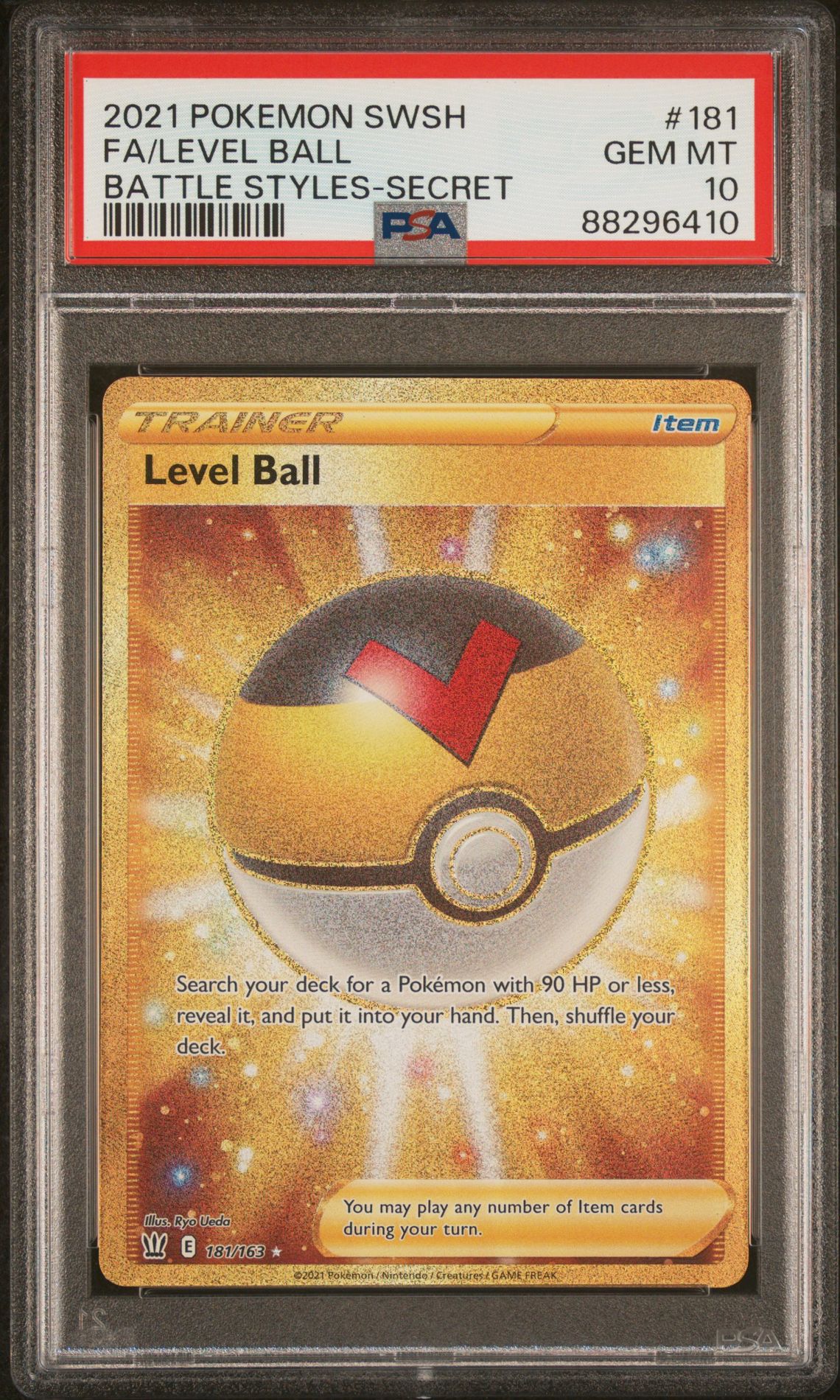 2021 Pokemon #181 Fa/Level Ball front