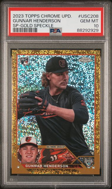2023 Topps Chrome Update SP Gold Speckle Refractor #USC208
