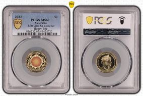 2023 $2 35th Ann $2 Coin Set Colorized Honey Bee MS67
