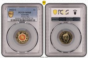 2022-C $2 Honey Bee Colorized MS68