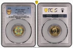 2020 $2 Paralympic Team Set to Soar - Colorized MS67