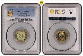 2020 $2 Paralympic Team Set to Soar - Colorized MS66