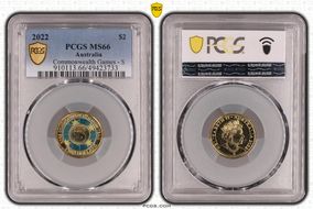 2022 $2 Commonwealth Games - S Colorized MS66