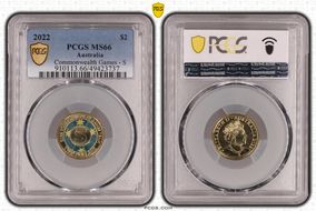 2022 $2 Commonwealth Games - S Colorized MS66