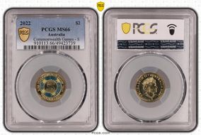 2022 $2 Commonwealth Games - S Colorized MS66