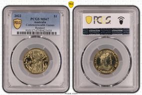 2022 $1 Commonwealth Games Respect MS67