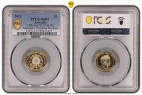 2023 $2 35th Ann $2 Coin Set Colorized Australia's Frontline Workers MS67