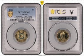 2023 $2 Matildas - Dark Green Colorized MS67