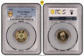 2023 $2 Matildas - Light Green Colorized MS66