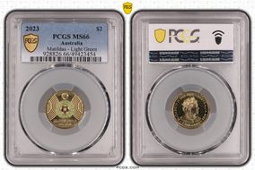 2023 $2 Matildas - Light Green Colorized MS66