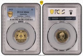2023 $2 Matildas - Yellow Colorized MS66