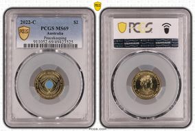 2022-C $2 Peacekeeping Colorized MS69