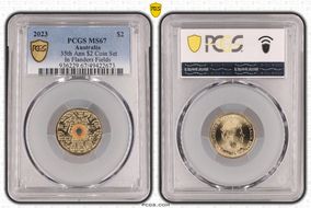 2023 $2 35th Ann $2 Coin Set Colorized In Flanders Fields MS67