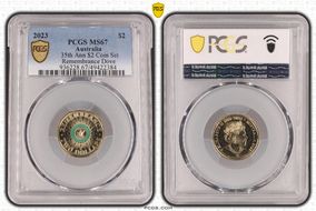 2023 $2 35th Ann $2 Coin Set Colorized Remembrance Dove MS67