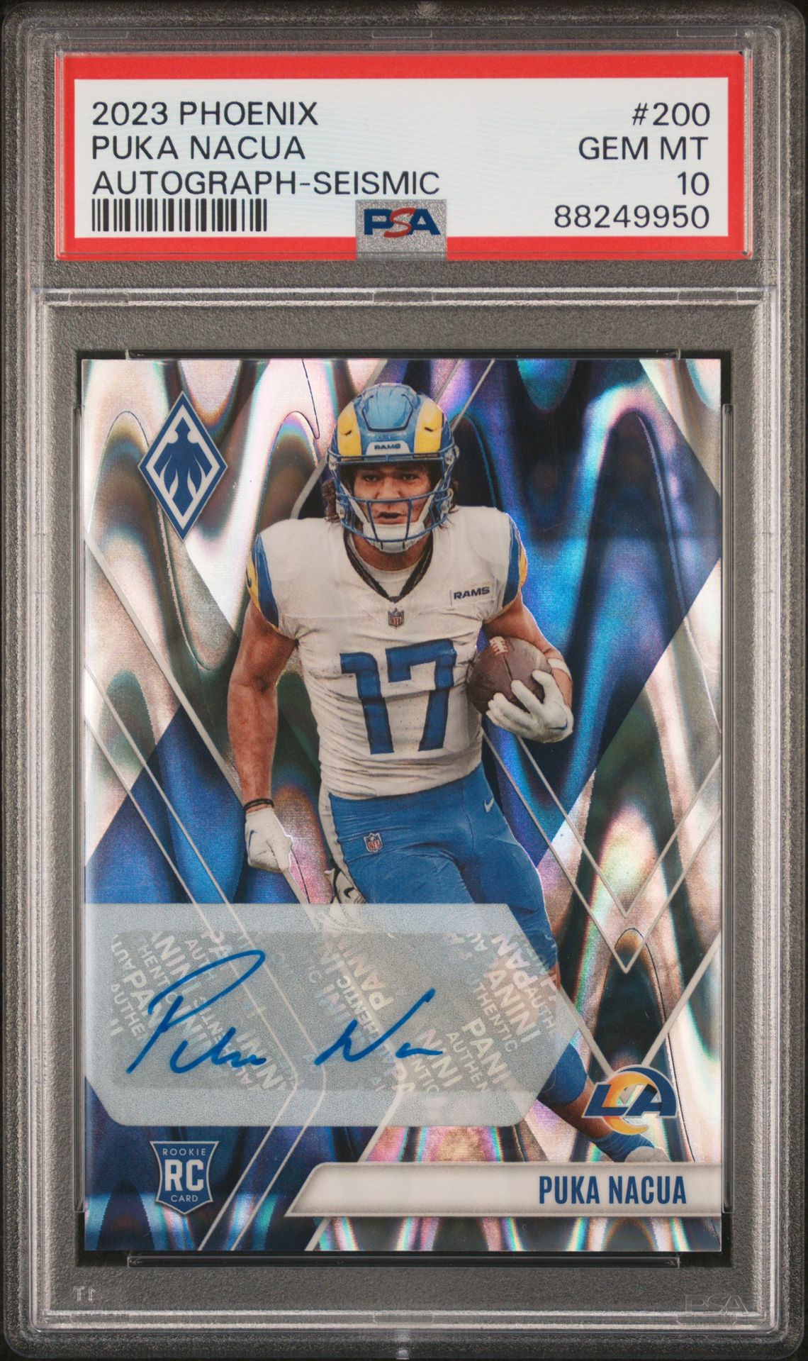 2023 Panini PANINI PHOENIX AUTOGRAPH-SEISMIC #200 Puka Nacua front