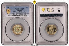 2023 $2 35th Ann $2 Coin Set Colorized Lest We Forget-Memorial Dome MS67