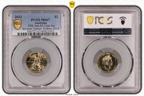 2023 $2 35th Ann $2 Coin Set Invictus Games, Sydney 2018 MS67