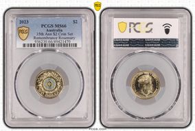 2023 $2 35th Ann $2 Coin Set Colorized Remembrance Rosemary MS66