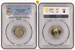 2023 $2 35th Ann $2 Coin Set Colorized Remembrance Rosemary MS66